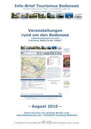 Info-Brief Tourismus Bodensee - IDC Information Download Center ...