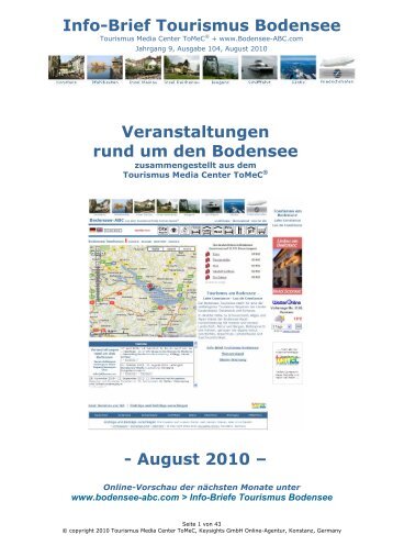 Info-Brief Tourismus Bodensee - IDC Information Download Center ...