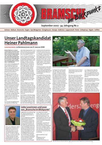 Unser Landtagskandidat Heiner Pahlmann - SPD-Ortsverein ...