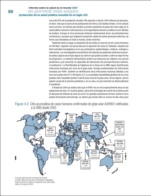 Informe sobre la salud en el mundo 2007 - World Health Organization