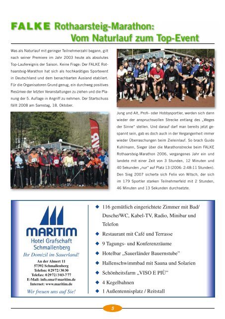 5. FALKE ROTHAARSTEIG - Rothaarsteig Marathon