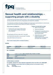 Sexual health and relationships – - Family Planning Queensland