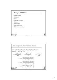 Taking a diversion - Wits Structural Chemistry