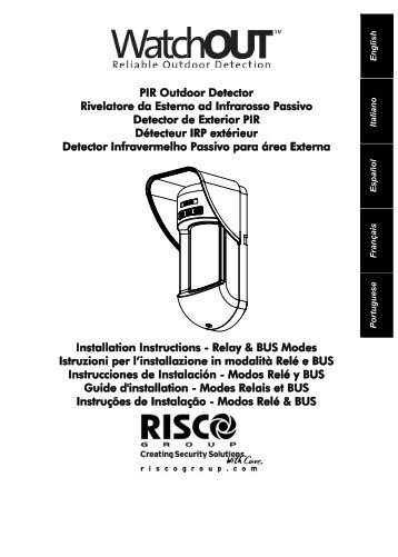 PIR Outdoor Detector Rivelatore da Esterno ad ... - COP Security