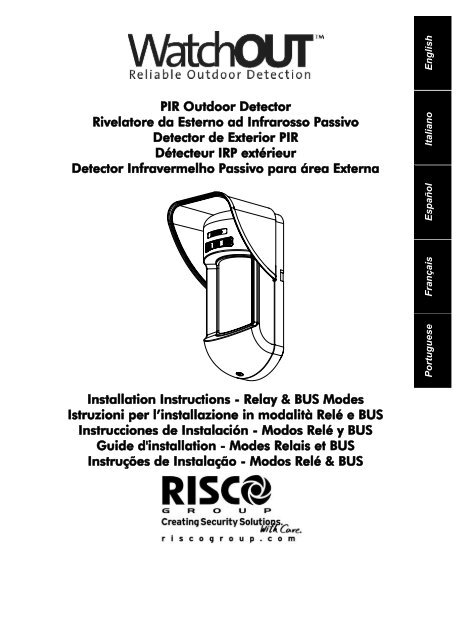 PIR Outdoor Detector Rivelatore da Esterno ad ... - COP Security