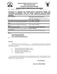 Invitation of tender for governing the job work contract for providing ...