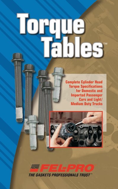 Torque Tables - Speedway Auto Parts