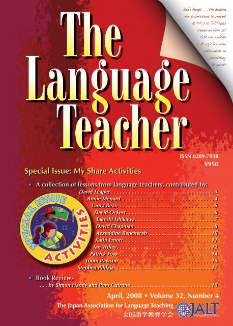 The Language Teacher - JALT Publications