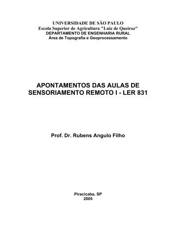 apontamentos das aulas de sensoriamento ... - LEB/ESALQ/USP