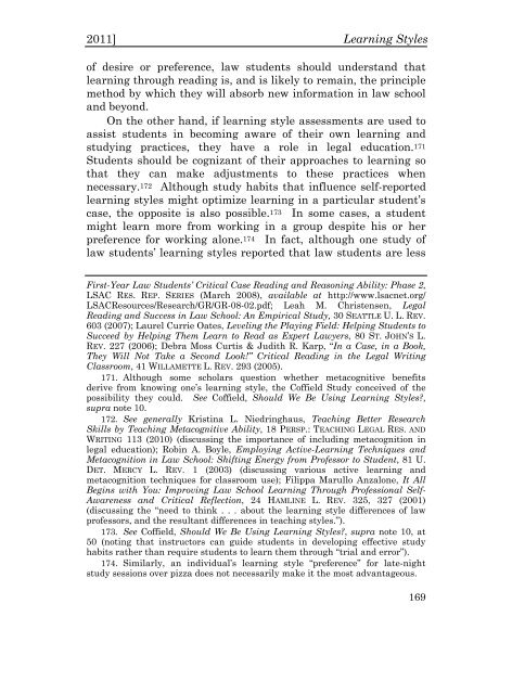 Volume 5 Winter 2011 Number 2 - Charleston Law Review