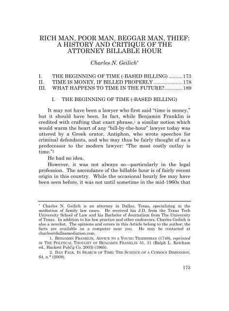 Volume 5 Winter 2011 Number 2 - Charleston Law Review