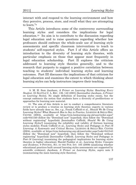 Volume 5 Winter 2011 Number 2 - Charleston Law Review