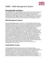 Malik Management System Komplexität meistern - Umwelttechnik ...