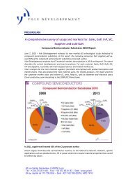 A comprehensive survey of usage and markets for: GaAs, GaP, InP ...