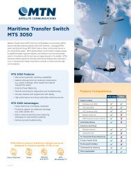 Maritime Transfer Switch MTS 3050 - MTN Satellite Communications