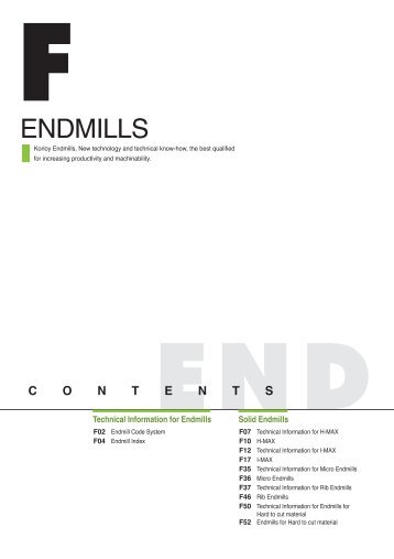 ENDMILLS - korloy