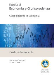 Economia Aziendale - Sede di Piacenza Cremona - UniversitÃ  ...
