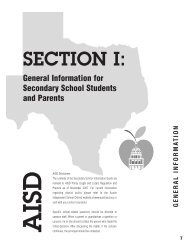 General Information for Secondary School Students and ... - Austin ISD