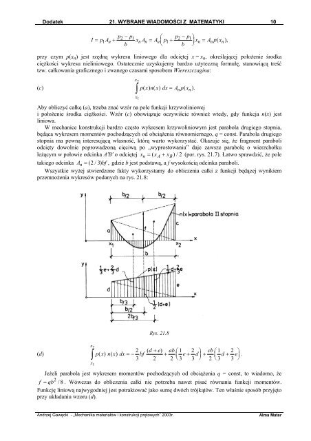 21. wybrane wiadomoÅ›ci z matematyki