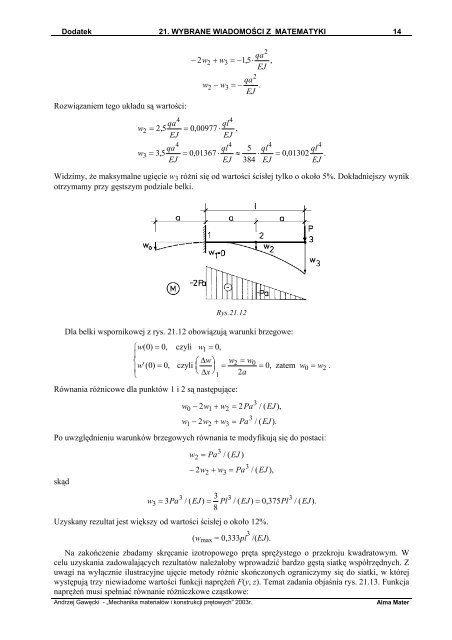 21. wybrane wiadomoÅ›ci z matematyki