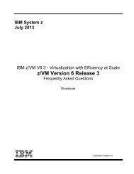 Frequently Asked Questions - z/VM - IBM