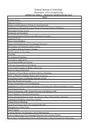 Seminar Topics - Monsoon 2012-2013 - National Institute of ...