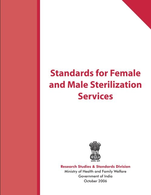 Standards for Female and Male Sterilization Services - STATE ...