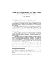 GEOGRAFIA ECONÃMICA: ENCONTROS E DESENCONTROS DE ...