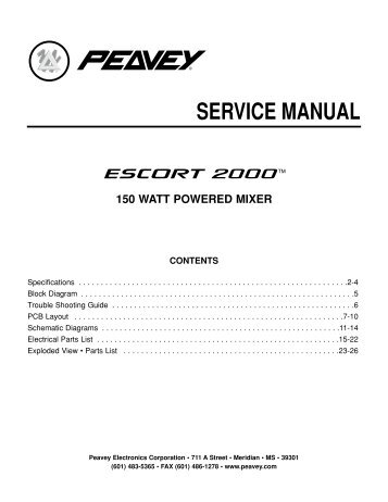 service manual 150 watt powered mixer - diagramas.diagram...
