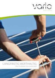 langfristig werthaltig. - Vario green energy Concept GmbH