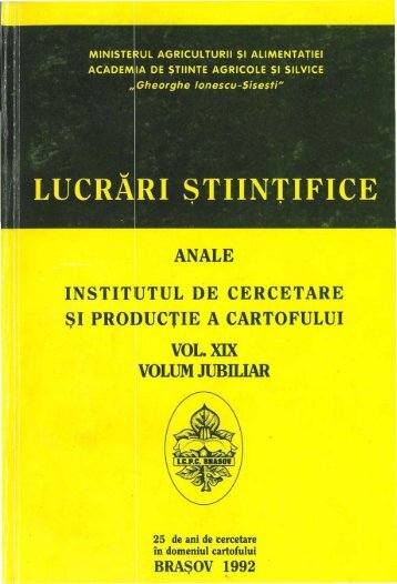 anale 19.pdf - Institutul National de Cercetare Dezvoltare pentru ...