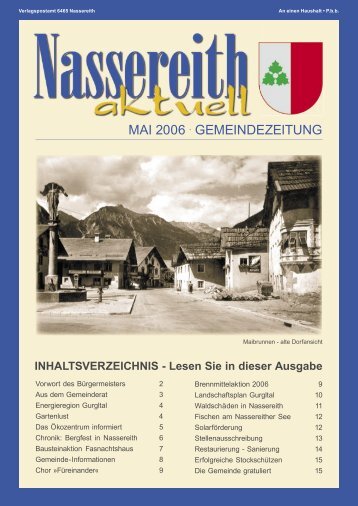 Gemeindezeitung Nassereith Aktuell (0 bytes) - Gemeinde Nassereith
