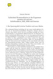 Liebesbrief-Kommunikation in der Gegenwart zwischen alt und neu ...