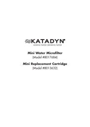 Mini Water Microfilter (Model #8017684) Mini Replacement ...