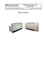 VF Series C Vertical Floor Fan Coil Unit - Enviro-Tec