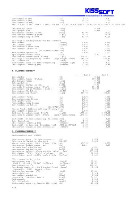 1/6 berechnung eines schrÃ¤gverzahnten stirnrad-paares