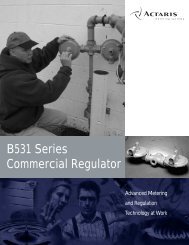 B531 Series Commercial Regulator - Istec Corp.