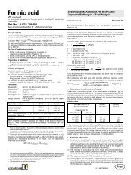 Formic acid - Food Diagnostics