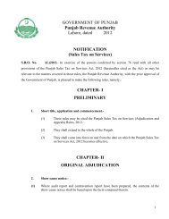 GOVERNMENT OF PUNJAB - PRA - Punjab