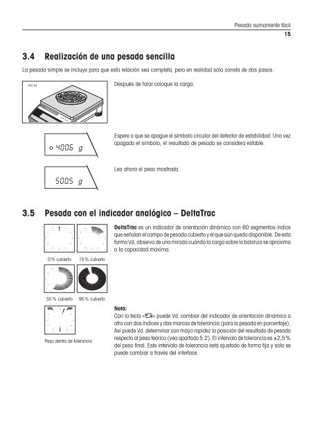 Instrucciones de manejo Balanzas PG-S - METTLER TOLEDO