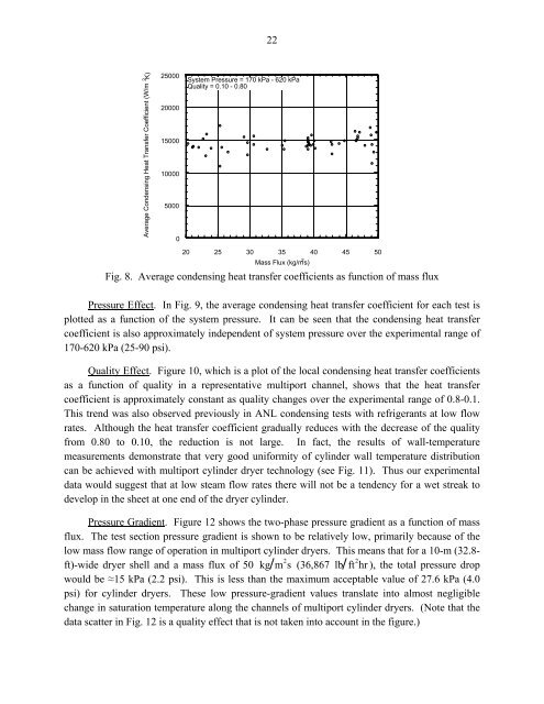 final report on the multiport dryer - Argonne National Laboratory