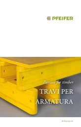 TrAvI PEr ArMATurA - Pfeifer