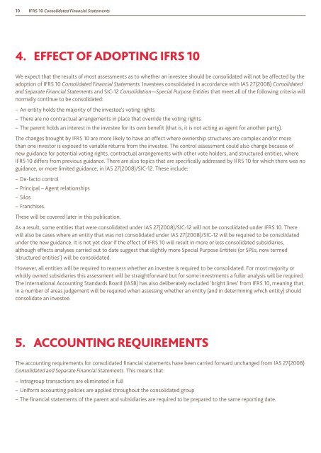 Need to Know: IFRS 10 - Consolidated Financial ... - BDO Canada