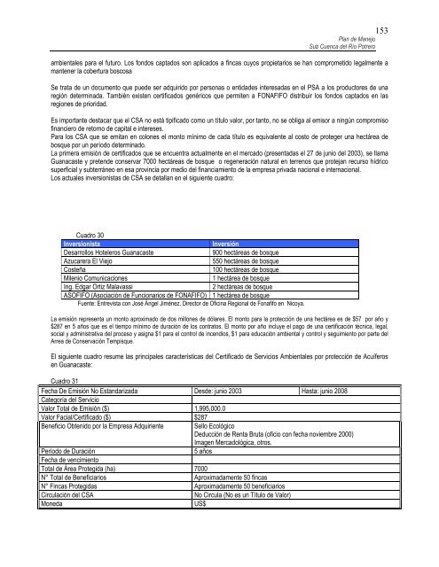 Nicoya, 30 de Junio 2004 - Eco-Index