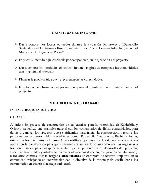 INFORME NARRATIVO TRIMESTRAL - Eco-Index