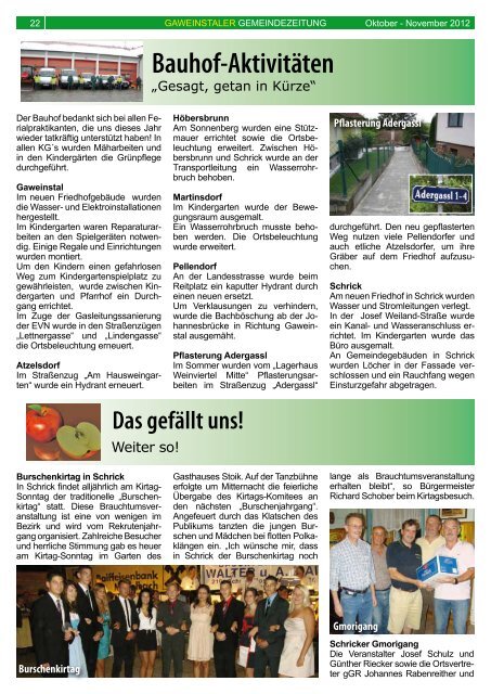 Gemeindezeitung Oktober bis November 2012 (2,77 MB - Gaweinstal