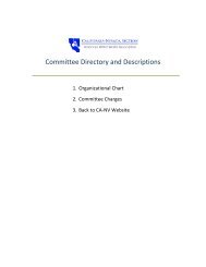 Committee Directory and Descriptions - CA-NV AWWA