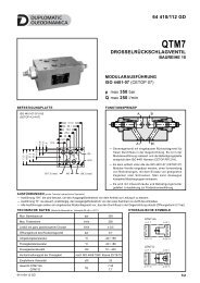 64 410/112 GD DROSSELRÃƒÂœCKSCHLAGVENTIL - Duplomatic