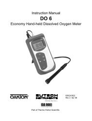 Manual for DO 6 - Oakton Instruments