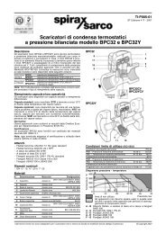 Scaricatori di condensa termostatici a pressione bilanciata modello ...